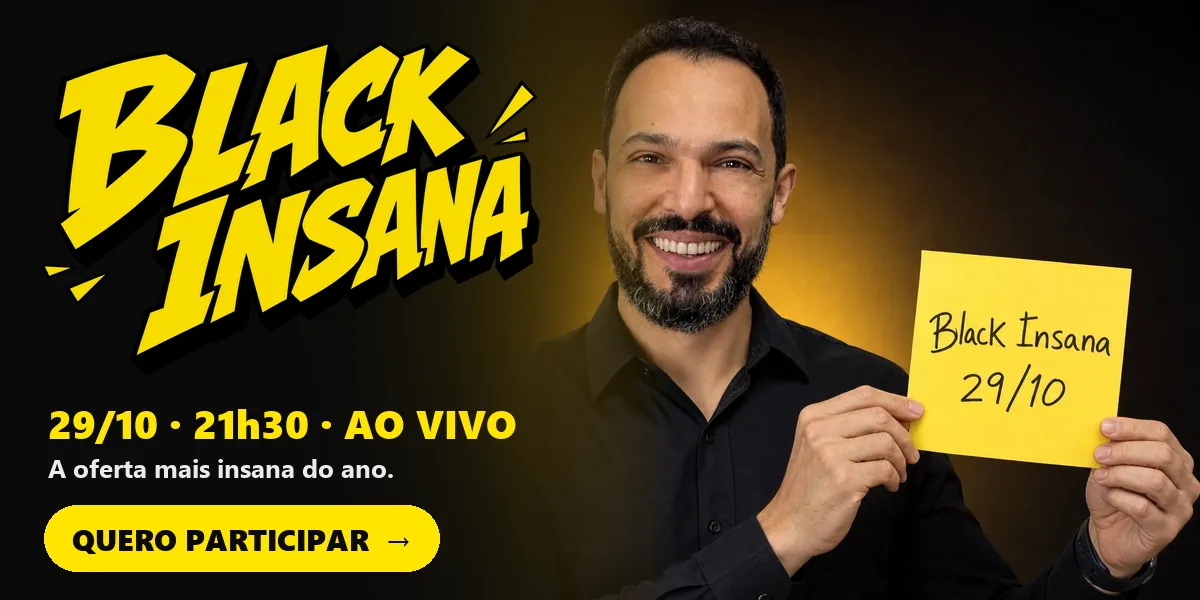 Black Insana — 29/10 às 21h30, ao vivo. Quero participar